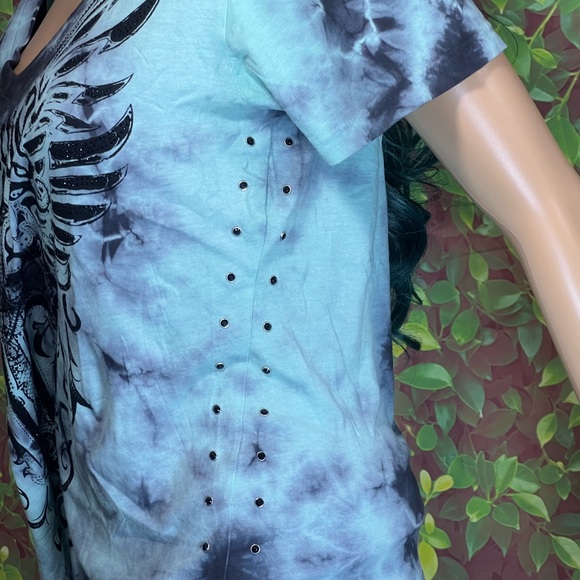 Affliction Green Graphic Tee shirt - Picture 5 of 13